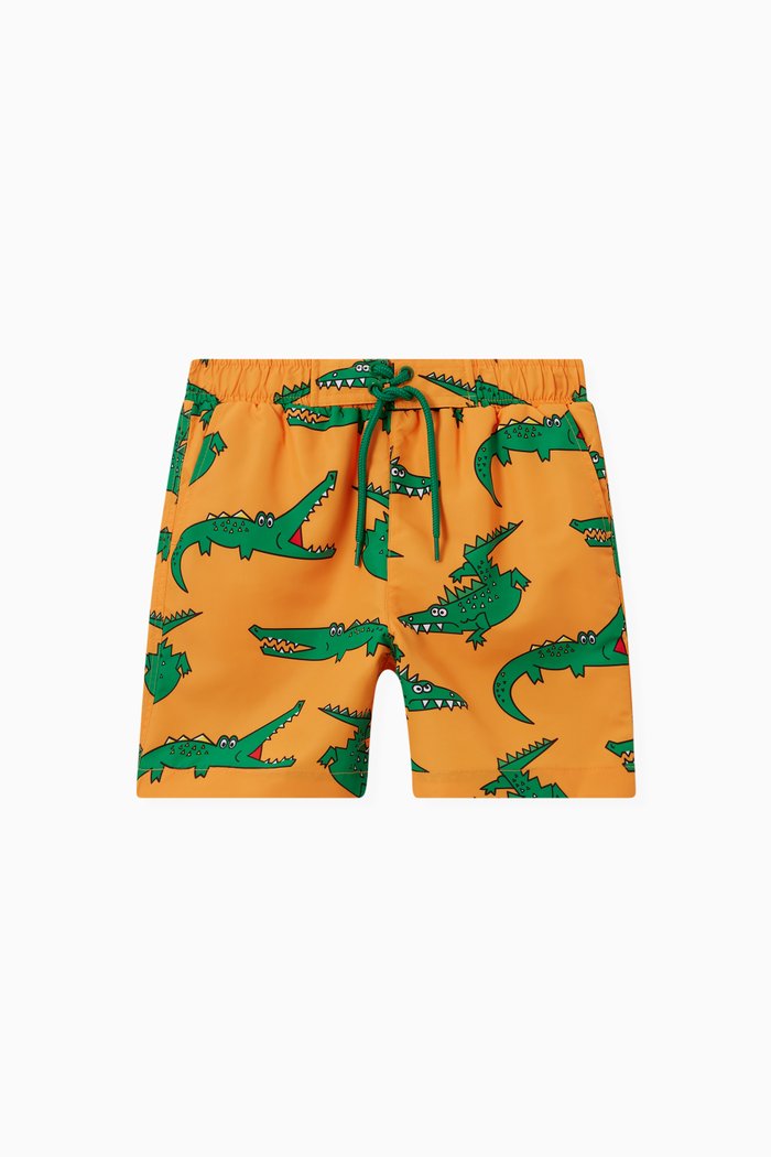 

Alligator Shorts in Recycled Polyester, Orange