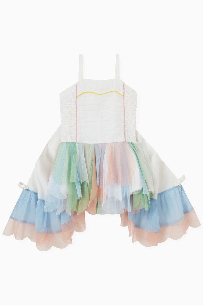 

Butterfly Wing Dress in Cotton, Multicolour