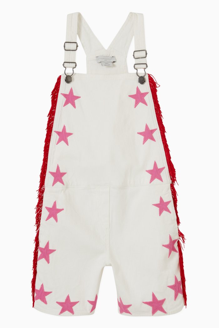 

Star Dungarees in Cotton, Neutral