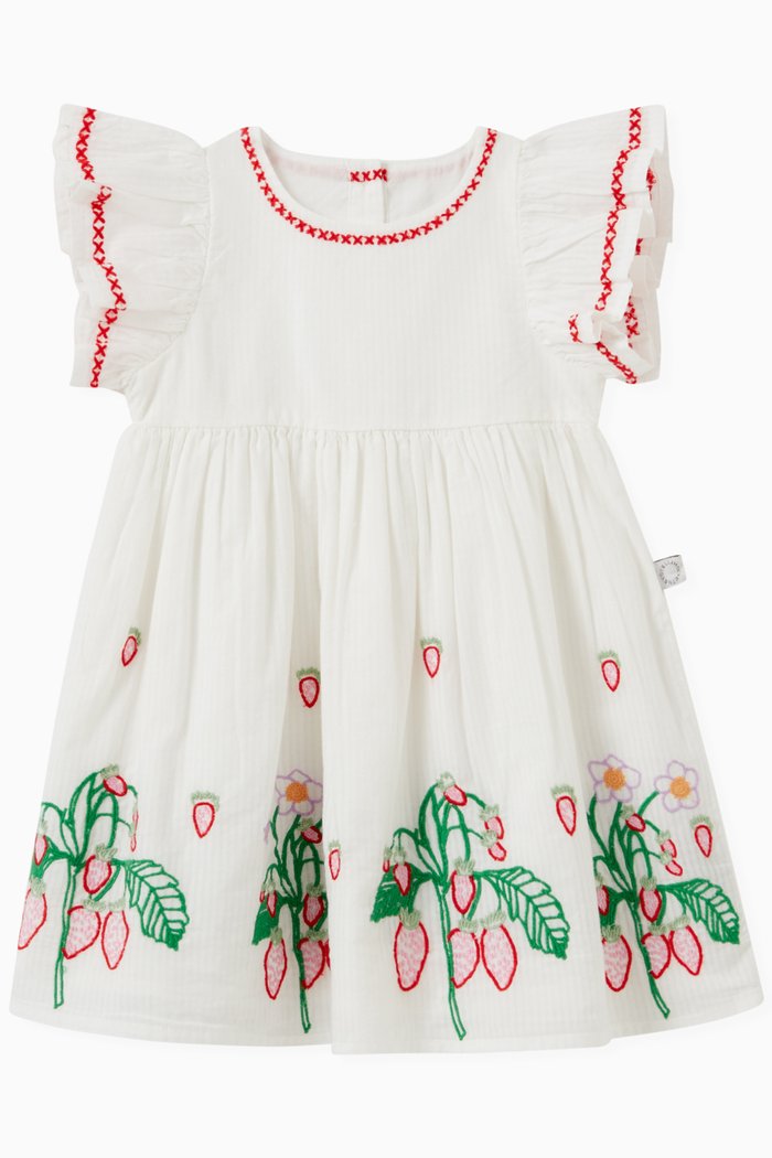 

Embroidered Dress and Bloomers in Cotton, White