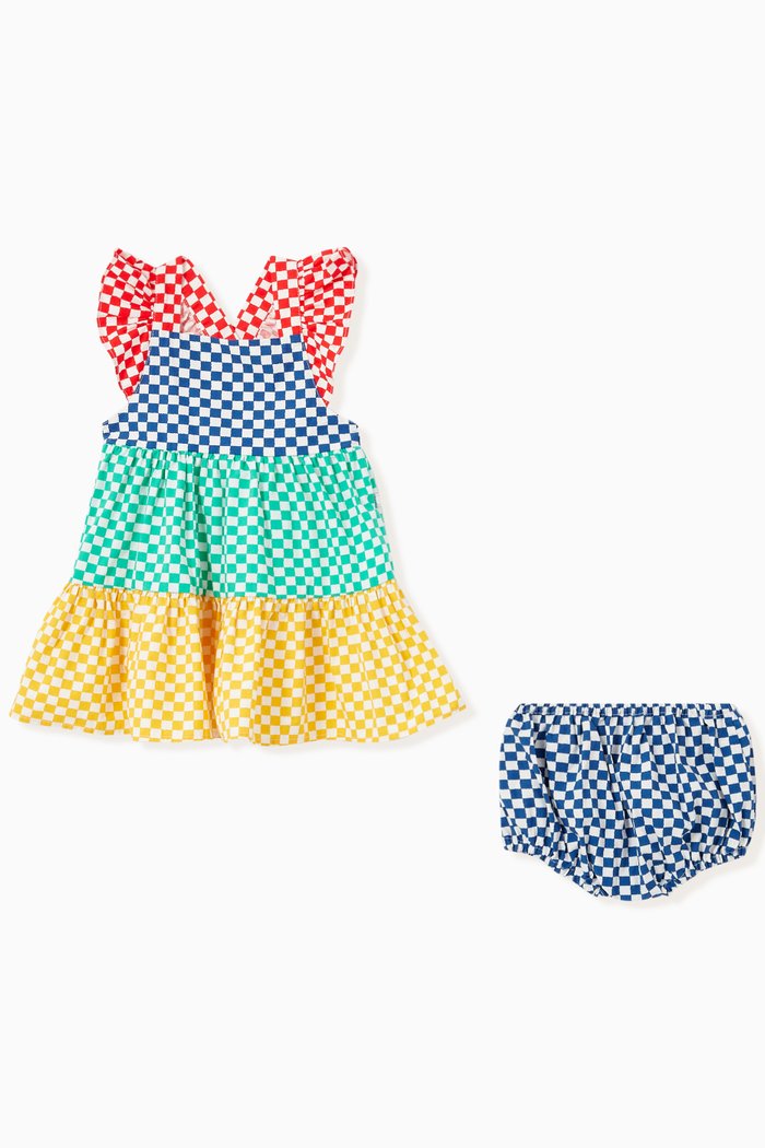 

Checkered Dress in Cotton, Multicolour