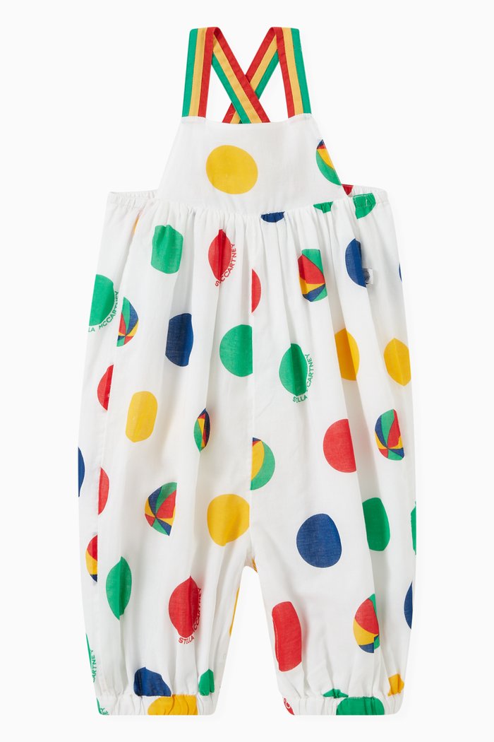 

Polka Dot Romper in Cotton, White