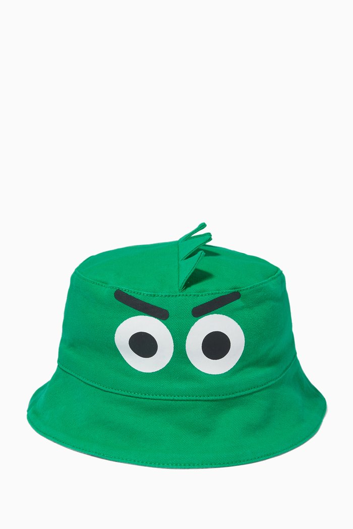 

Crocodile Spike Hat in Denim, Green