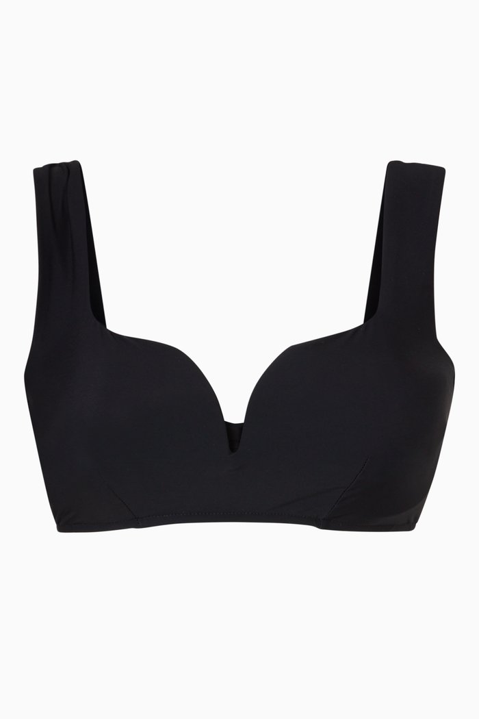 

Wren Bikini Top in Sculpteur® Fabric, Black