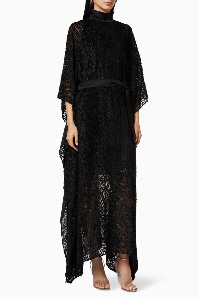 

Mrs. Hall Devore Dress, Black