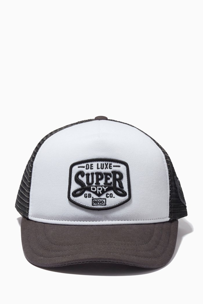

Classic Trucker Cap in Cotton & Mesh, White