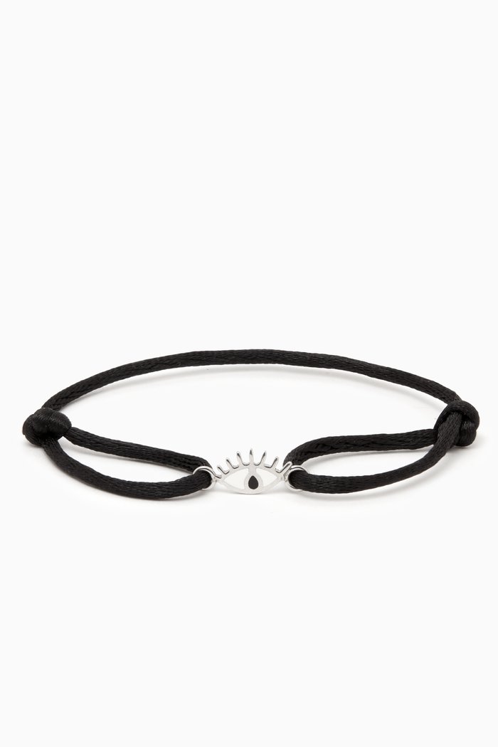 

Evil Eye Bracelet in 18kt White Gold, Blue