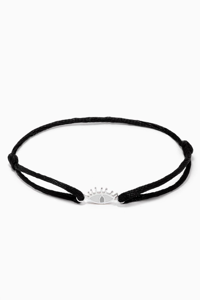 

Evil Eye Bracelet in 18kt White Gold