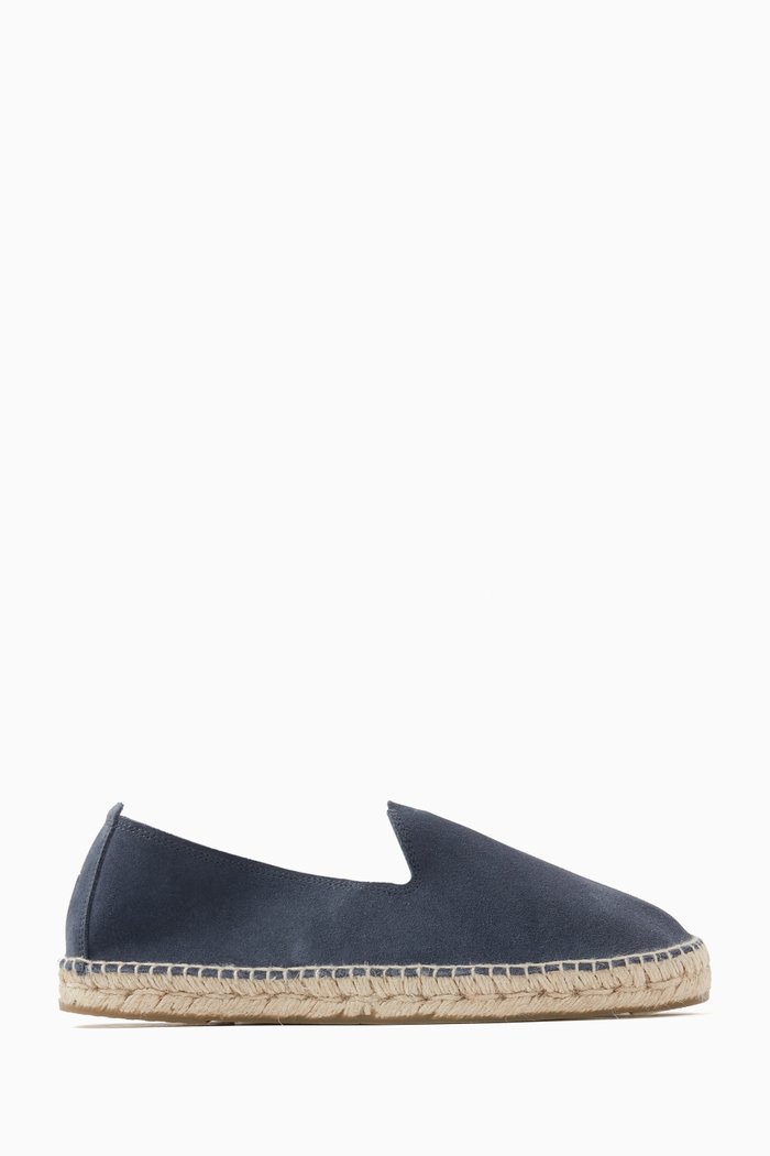

Hamptons Espadrilles in Suede, Blue