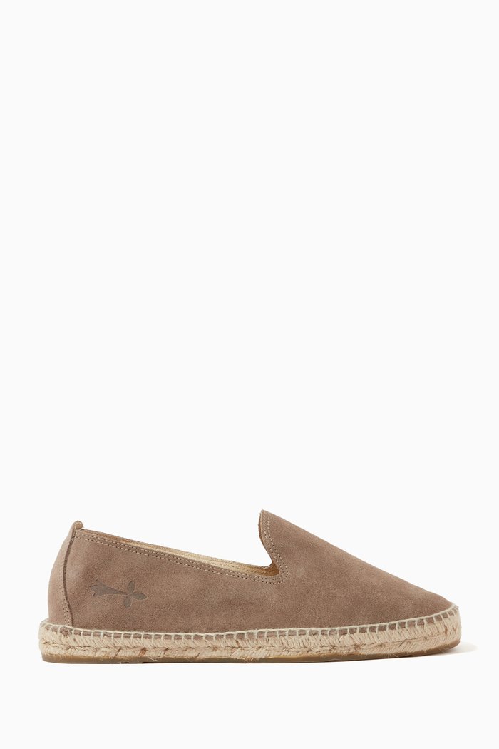 

Hamptons Espadrilles in Suede, Brown