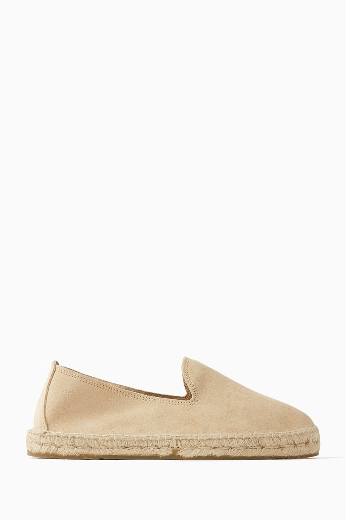 

Hamptons Espadrilles in Suede, Neutral