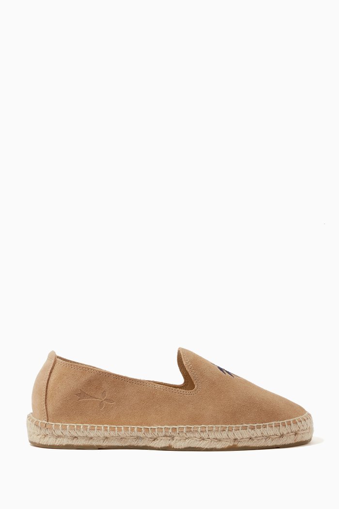 

Palm Springs Palm Espadrilles in Suede, Neutral