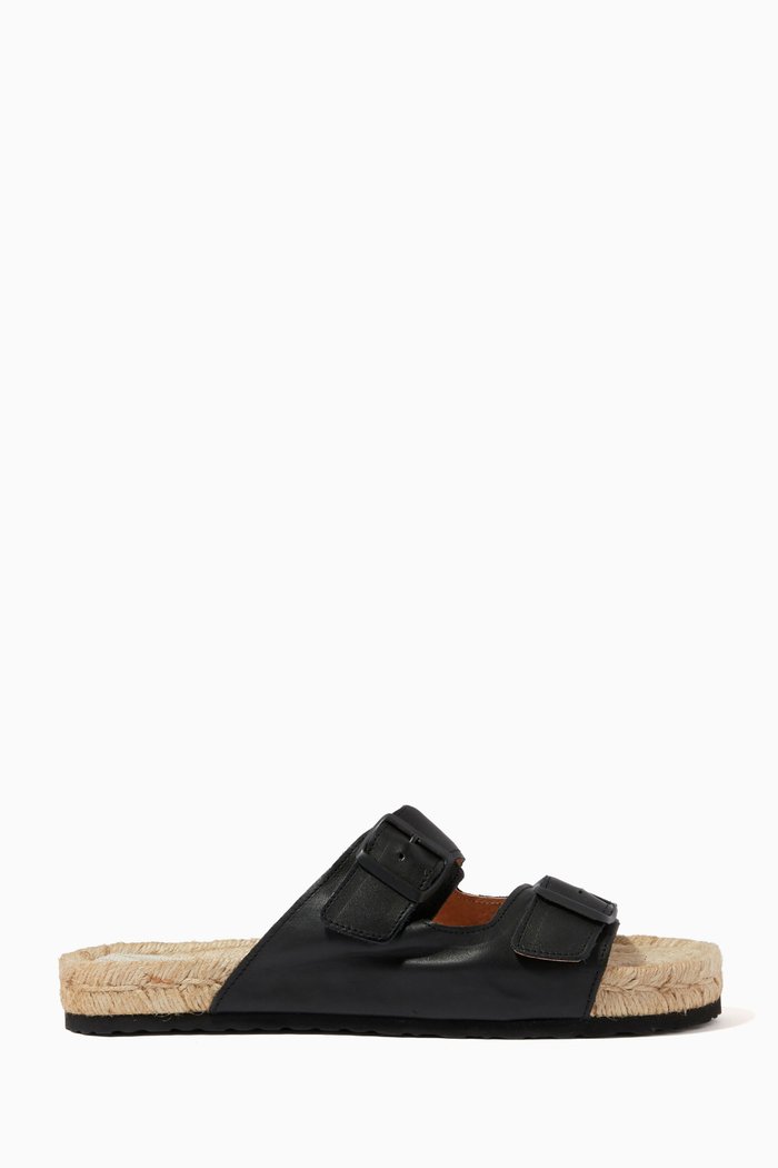 

Nordic Hamptons Sandals in Leather, Black