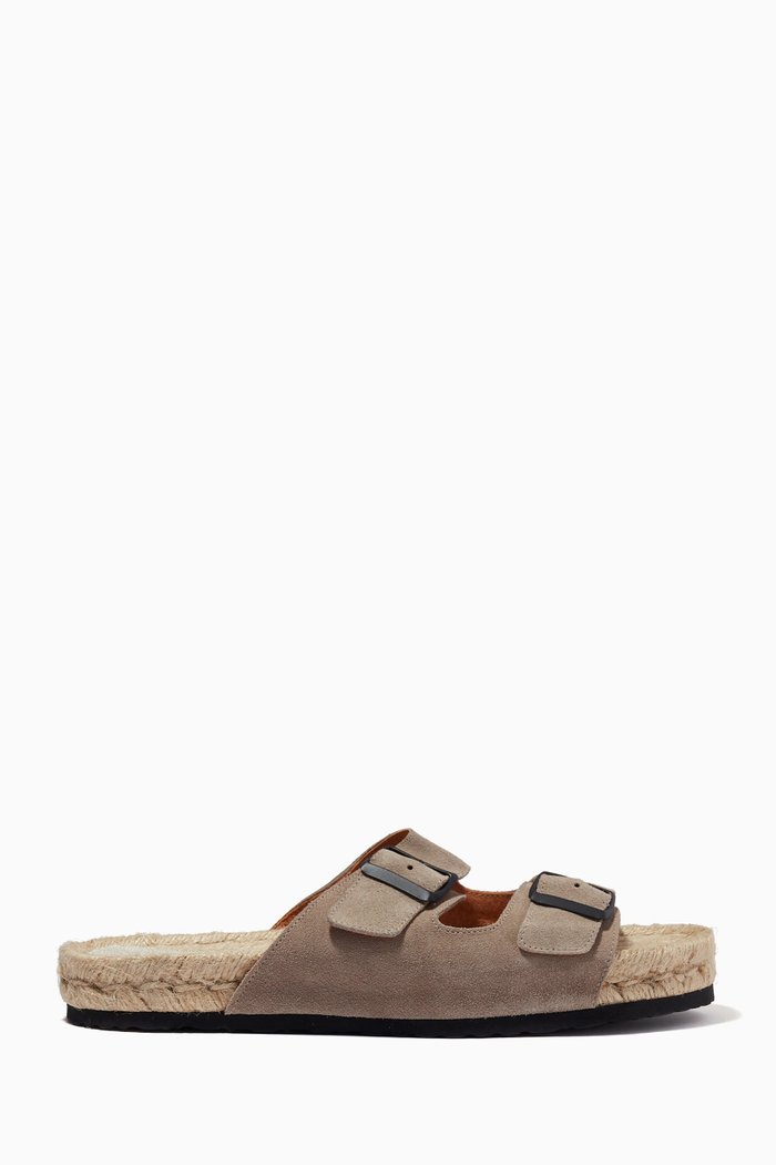 

Nordic Hamptons Sandals in Suede, Neutral