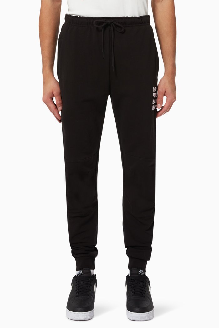 

Logo Sweatpants in Stretch Cotton, Black