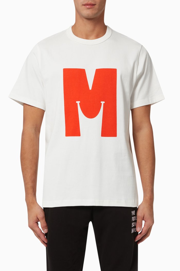 

World of M T-shirt in Cotton Jersey, White