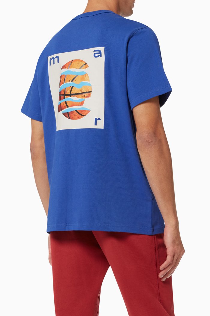 Lunar T-shirt in Cotton Jersey, Blue