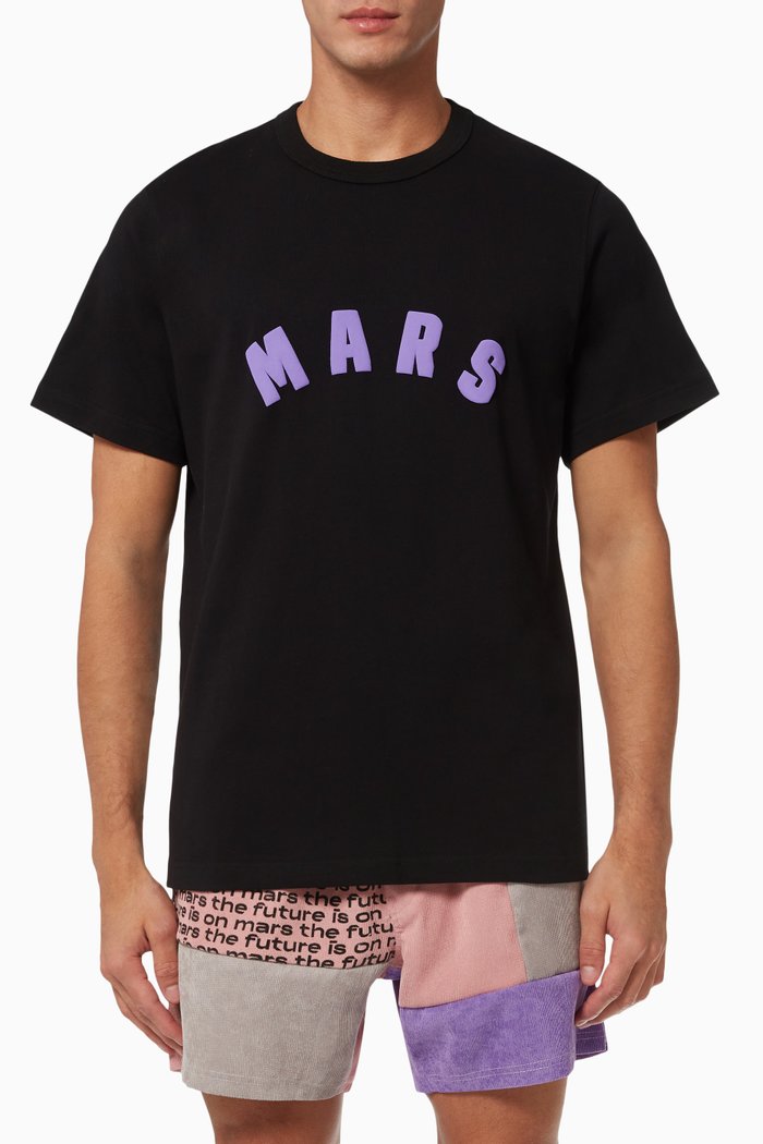 

Mars Arc T-shirt in Cotton Jersey, Black