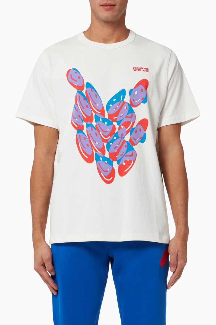 

Alien Smile T-shirt in Cotton Jersey, White
