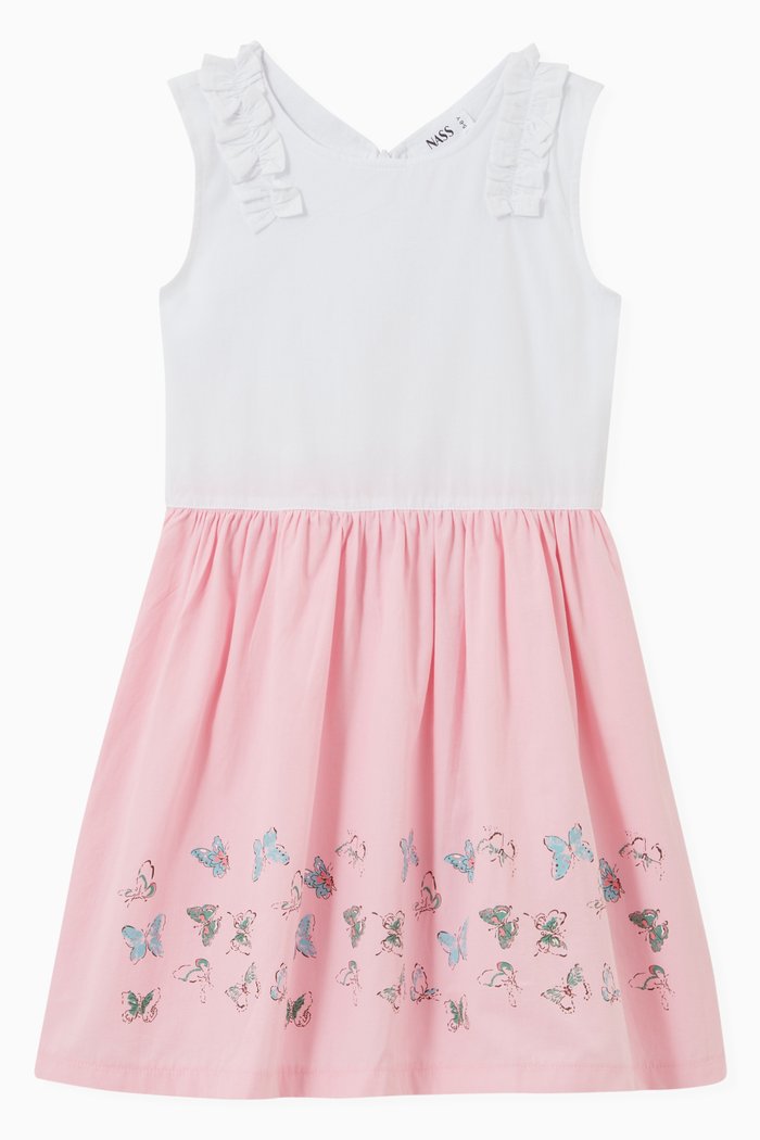 

Nada Dress in Cotton Poplin, White