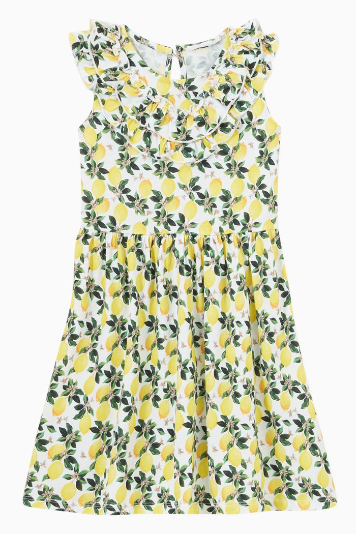 

Haya Dress in Cotton, Yellow