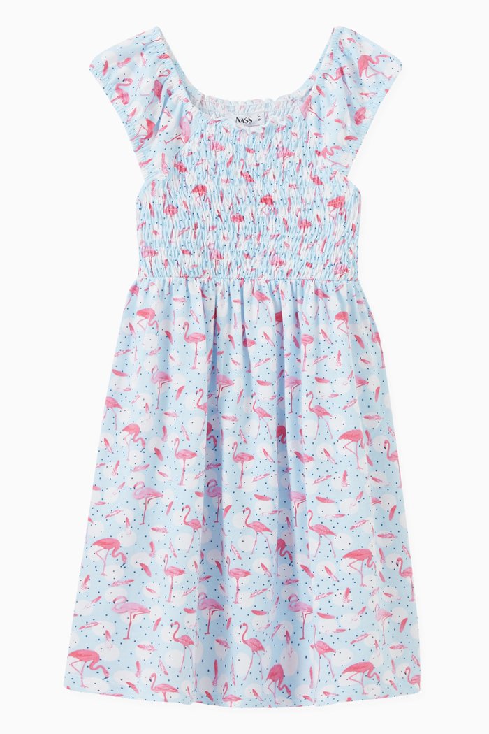 

Katya Dress in Cotton, Blue