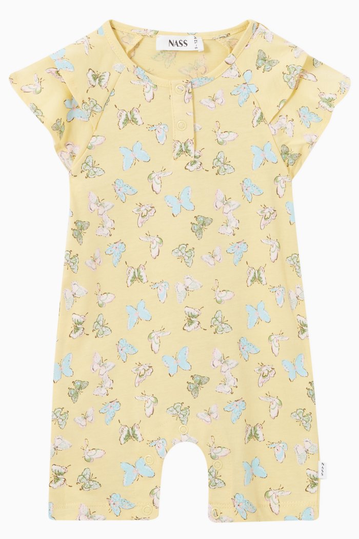 

Rahaf Romper in Cotton, Yellow