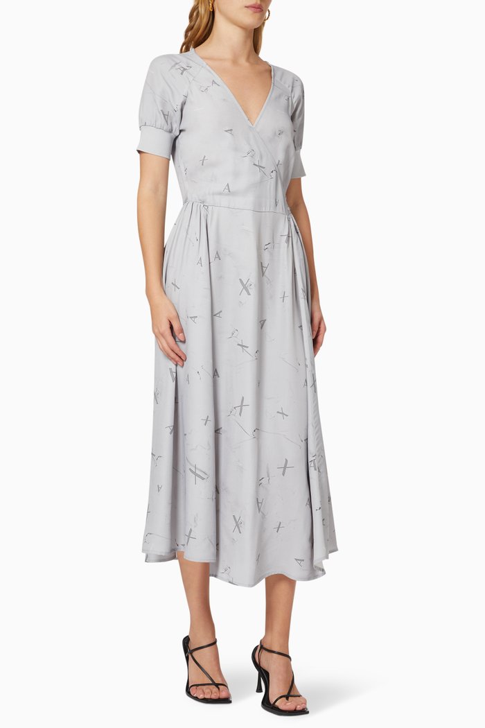 

AX Midi Dress in Viscose, Grey