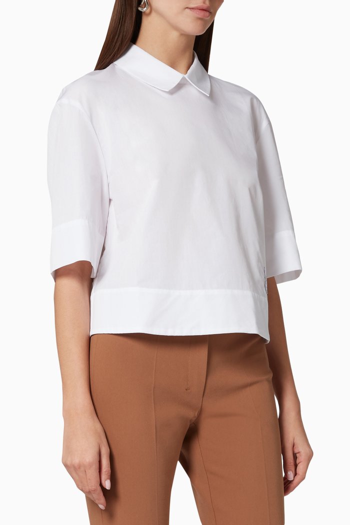 

Plain Shirt in Poplin, White