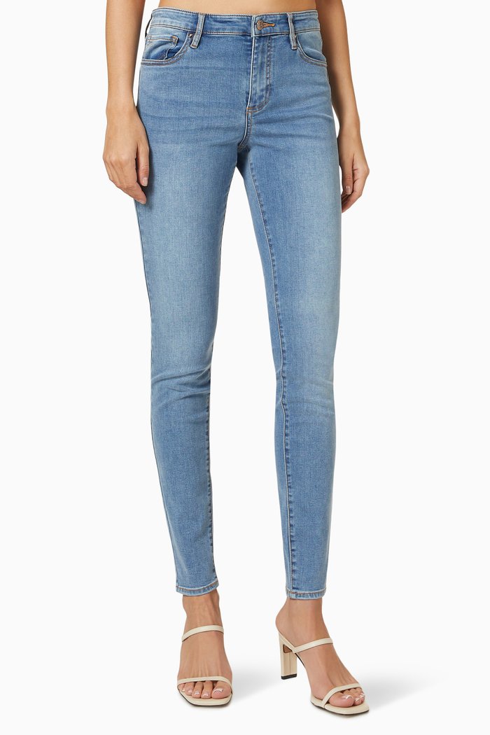 J69 Super Skinny Lift Up Jeans in Indigo Denim, Blue