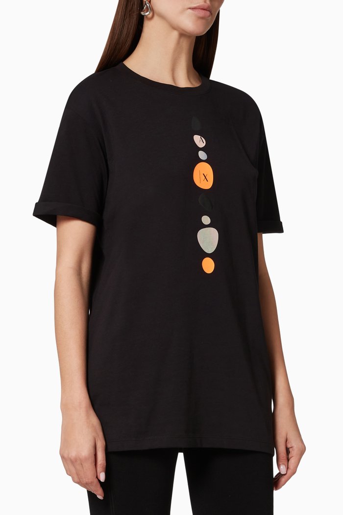 

Graphic T-Shirt in Jersey, Black