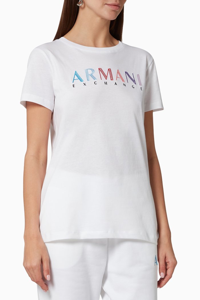 

Logo Graphic T-shirt in Jersey, White