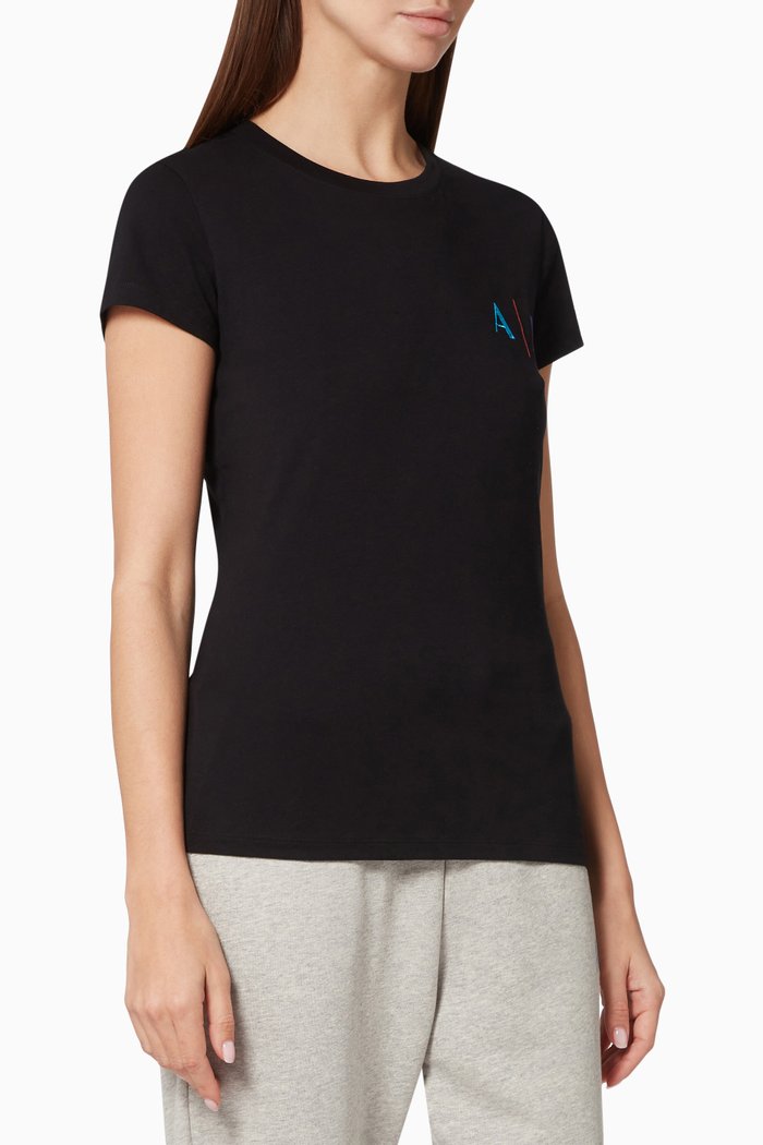 

Graphic T-shirt in Jersey, Black