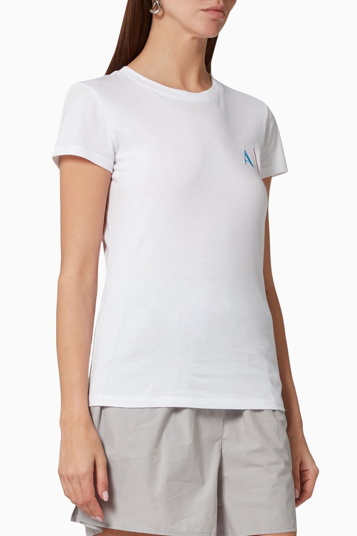 

Graphic T-shirt in Jersey, White
