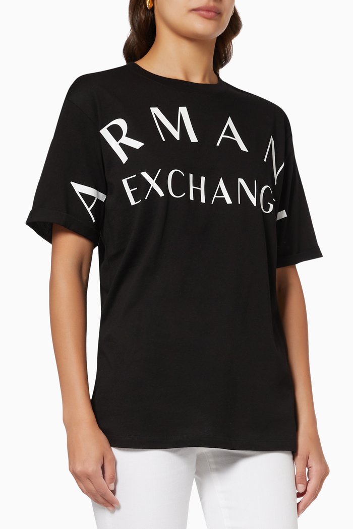 

Bold Logo T-shirt in Jersey, Black