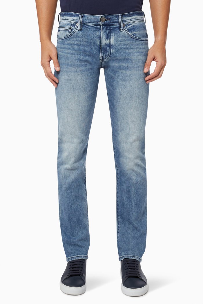 

J16 Straight Fit Jeans in Denim, Blue
