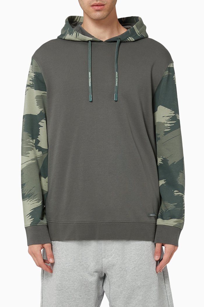 

Hoodie in Fleece, Green