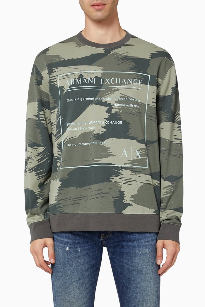 

Sweatshirt in Fleece, Green