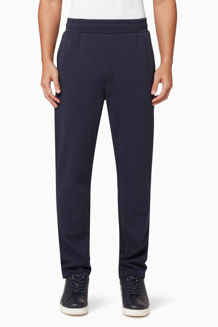 

Logo Tape Joggers in Fleece, Blue