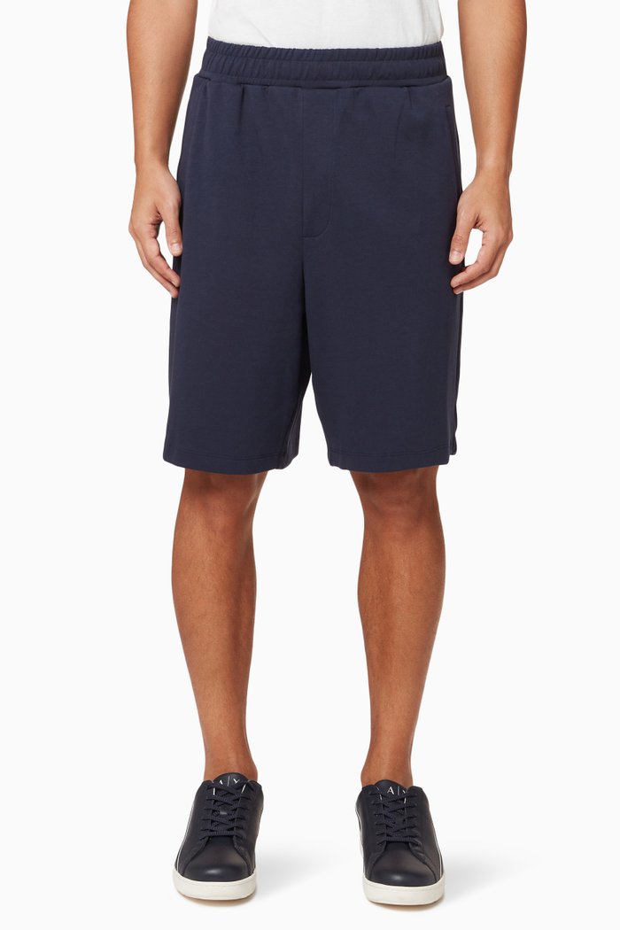 

Logo Tape Shorts in Jersey, Blue