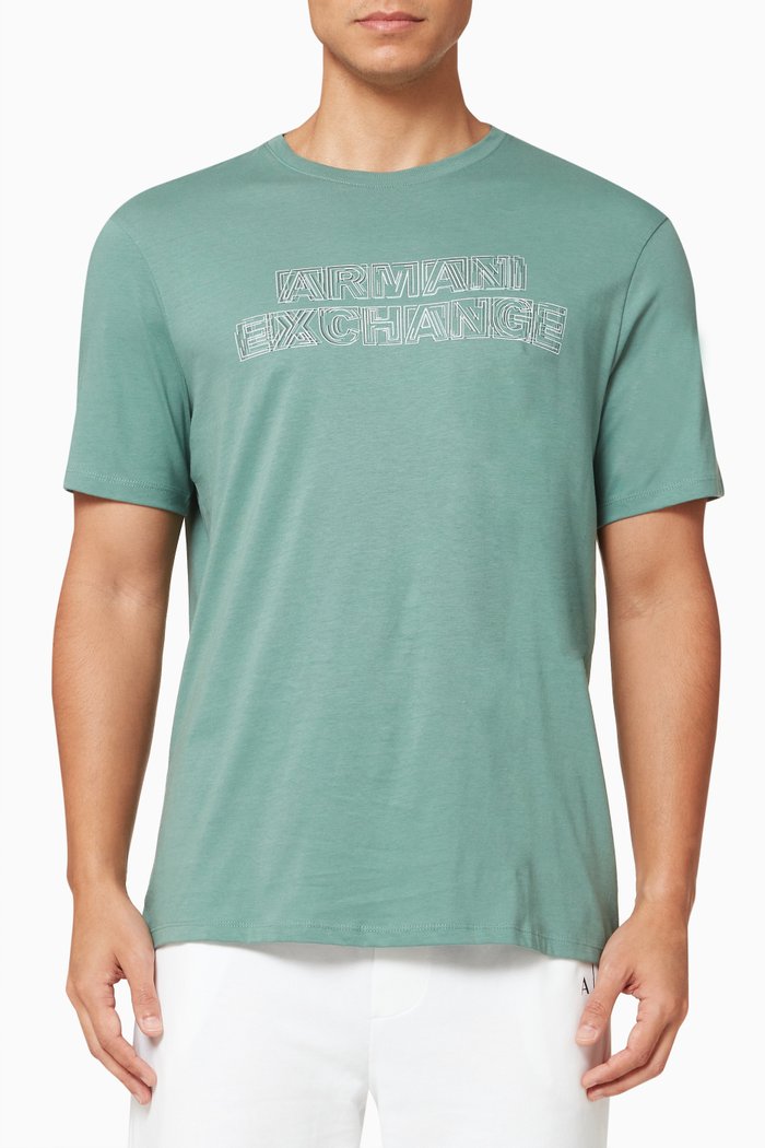 

Logo T-Shirt in Jersey, Green