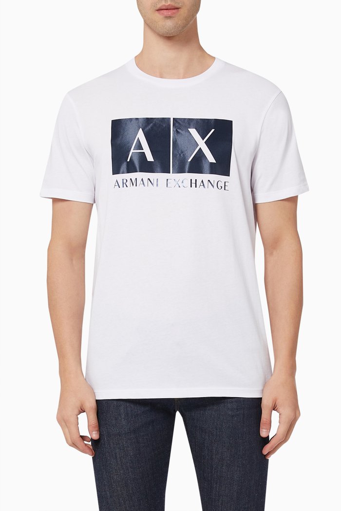 

Logo Print T-Shirt in Jersey, White
