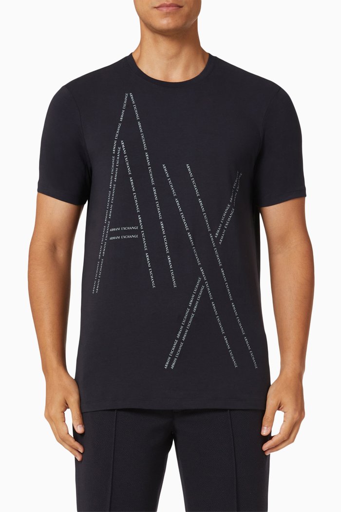 

Logo T-shirt in Cotton Jersey, Blue