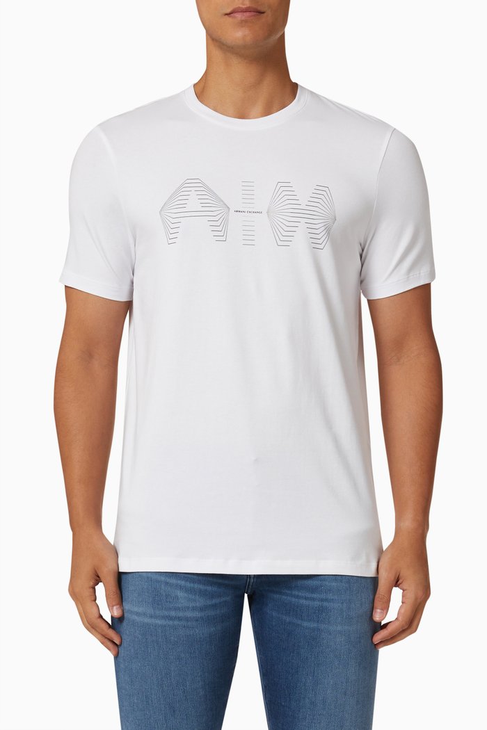 

Logo T-shirt in Cotton Jersey, White