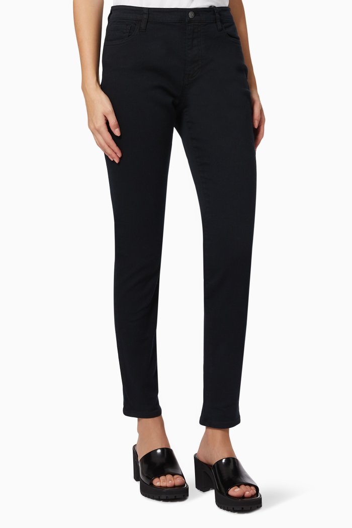 

J01 Super Skinny Jeans in Denim, Black