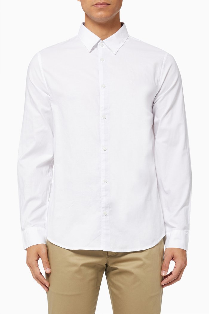 Oxford Shirt in Cotton, White