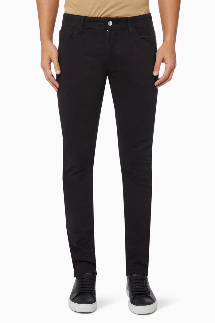 

J14 Skinny Jeans in Stretch Cotton, Black