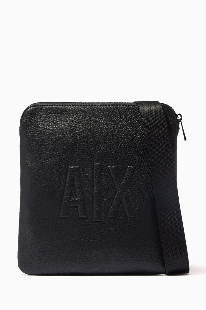 

Crossbody Bag in Leather, Black