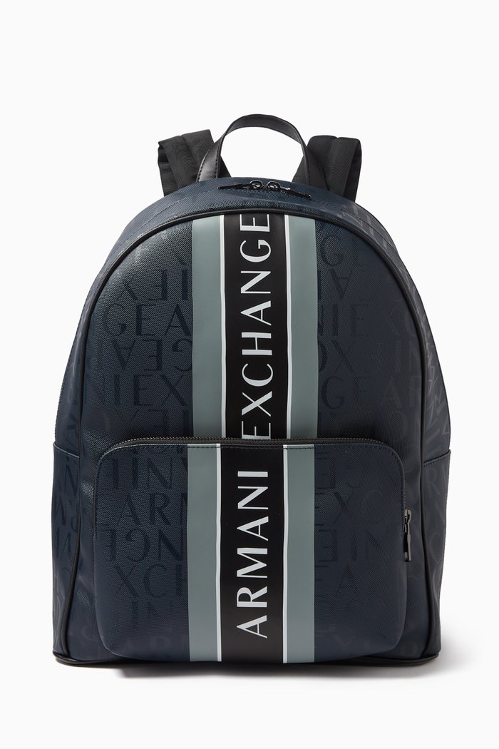 

Logo Backpack in Nylon, Blue