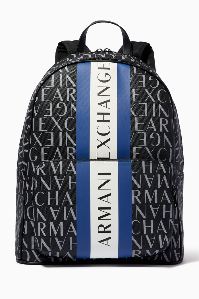 Logo Backpack in Nylon, Black